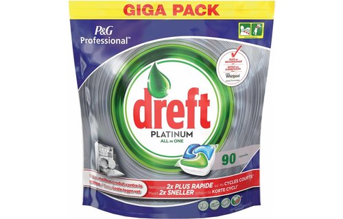 Dreft Vaatwastabletten  - All In One - Platinum - 90 Tabletten