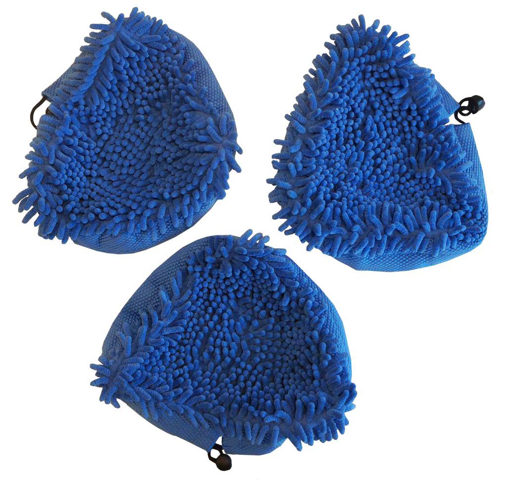 Koraal doeken Blauw set van 3 stuks voor stoomreiniger Aqua Laser Gold