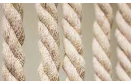 Vliegengordijn gevlochten touw Beige  90X200 cm.