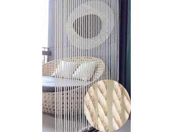 Vliegengordijn gevlochten touw Beige  90X200 cm.