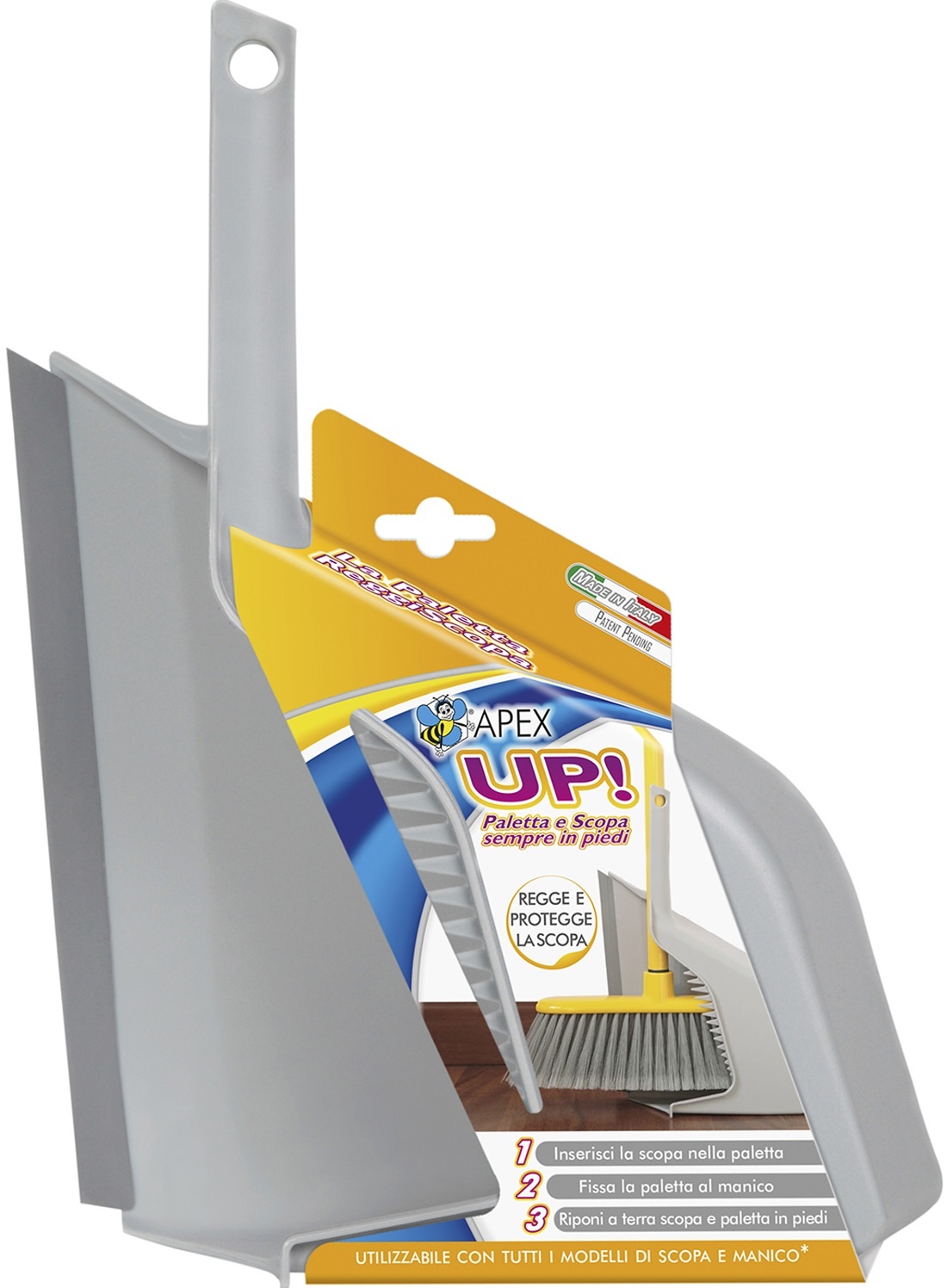 Vuilblik UP  met steelhouder