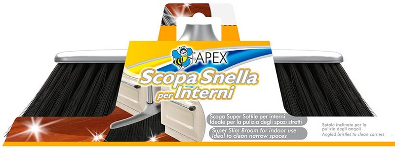 Smalle binnen bezem   -  extra zacht
