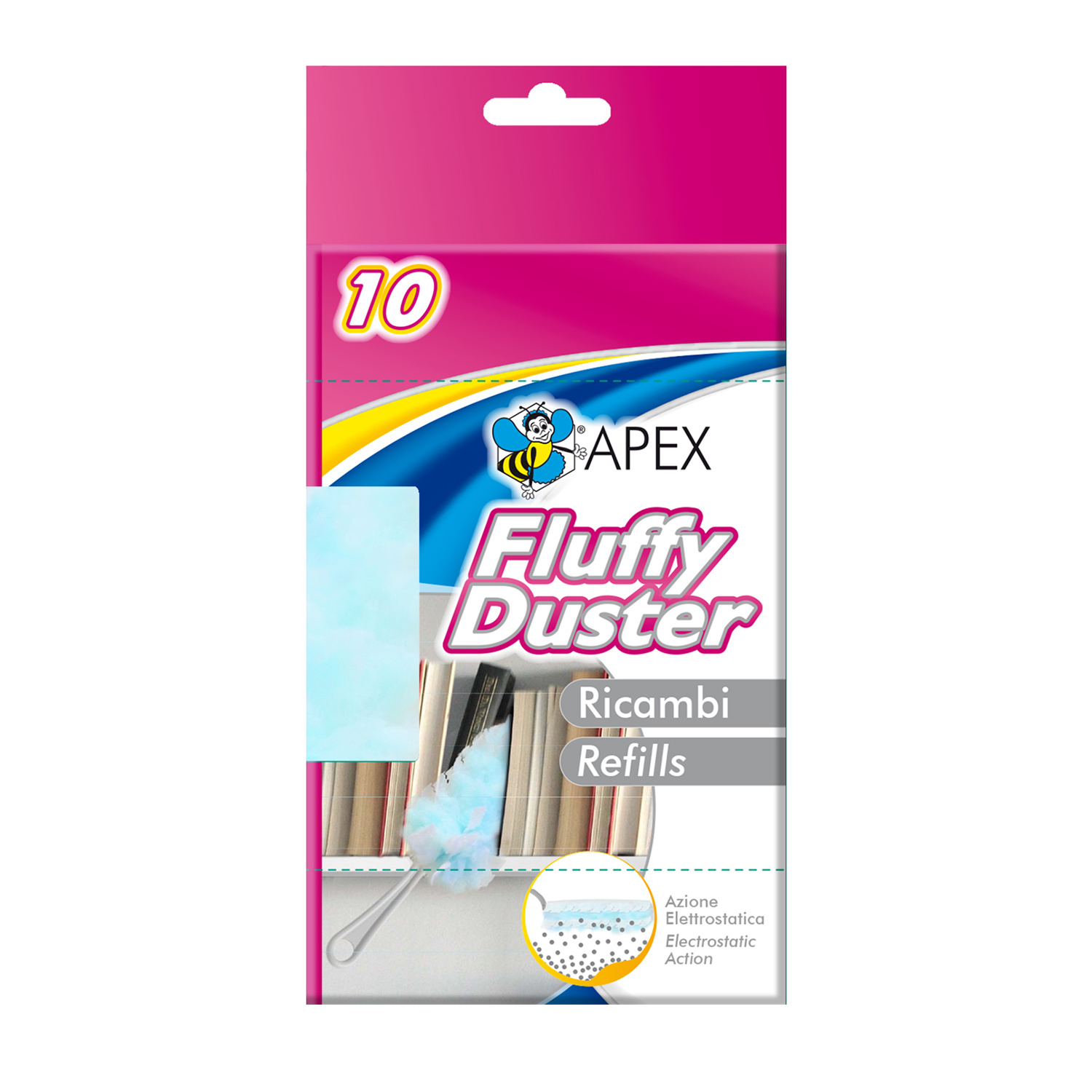 10 vervangdoekjes elektrostatisch Fluffy Duster