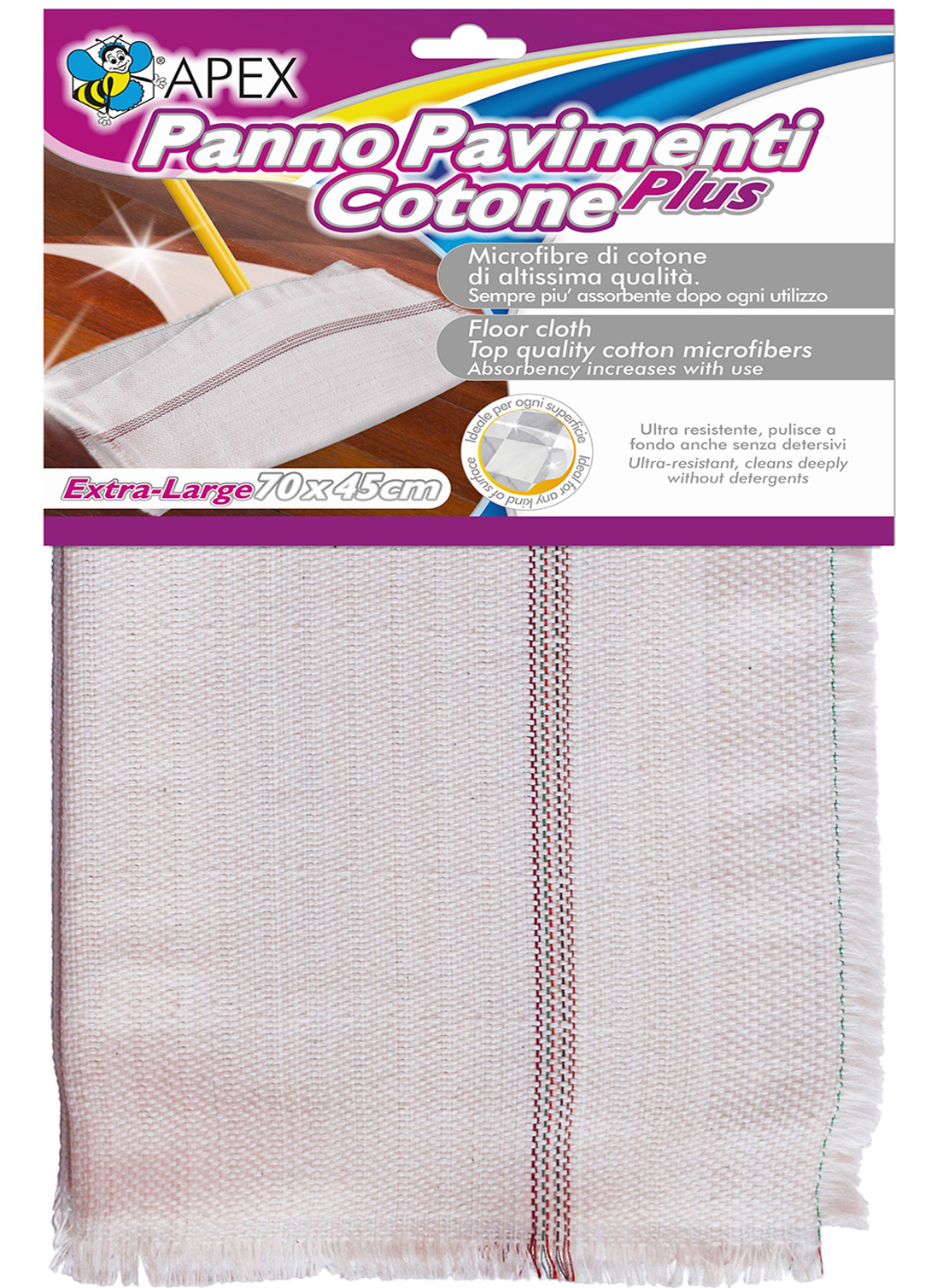 Katoenen vloerdoek Plus  70 x 45 cm