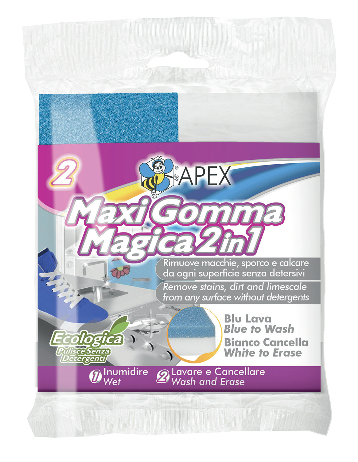 Magic Eraser 2in1 - 2 sponzen