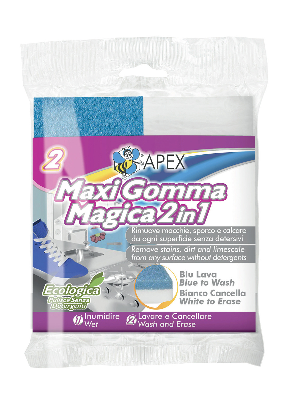 Magic Eraser 2in1 - 2 sponzen