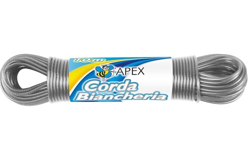 Stalen waslijn 10 meter Stalen waslijn 10 meter