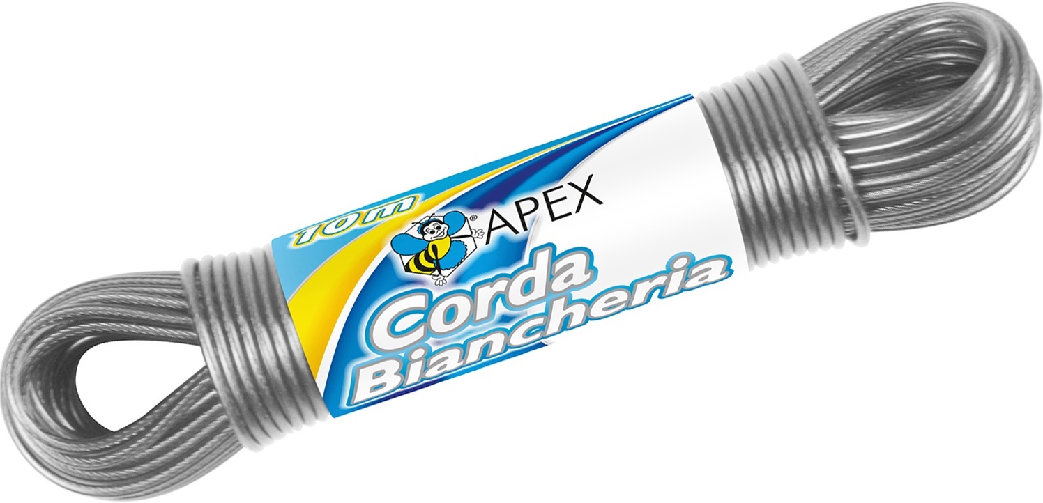 Stalen waslijn  10 meter