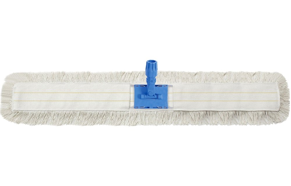Professionele Katoenen vlakmop  100 cm.  - Compleet