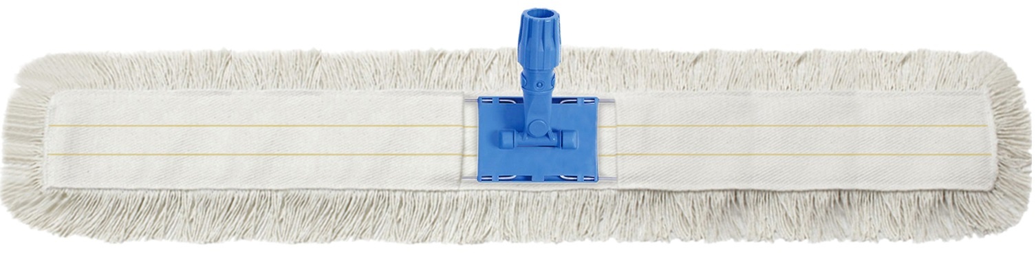 Professionele Katoenen vlakmop  100 cm.  - Compleet