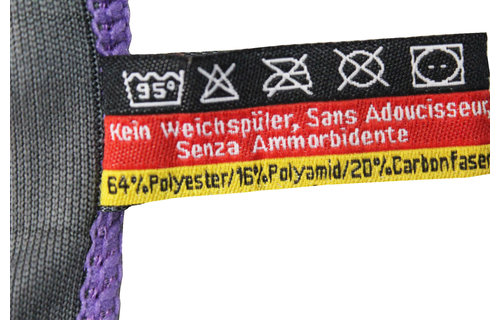 Microvezeldoeken carbon fiber Grijs/Mauve - 3  stuks