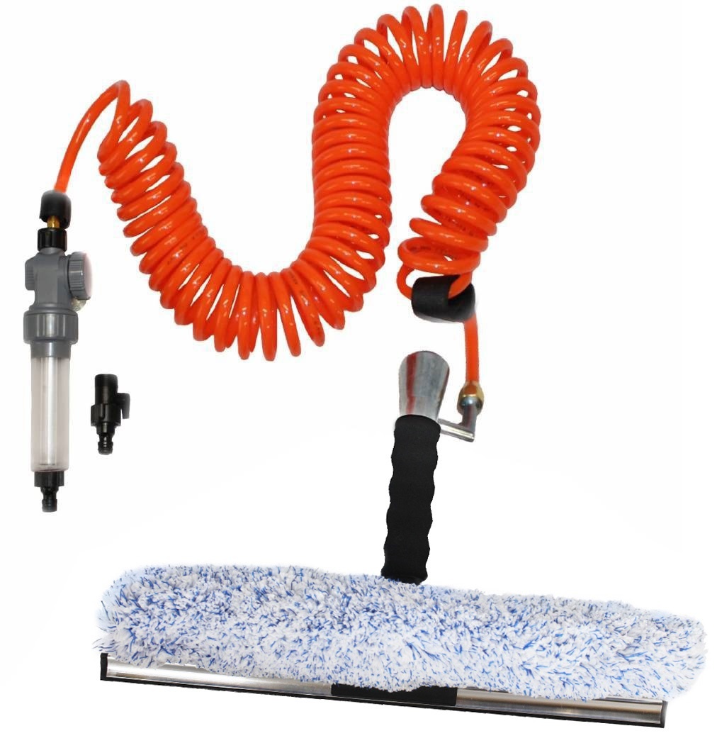 Telescoopsteel tot 8 meter met waterdoorlatende inwasser 40 cm + zachte borstel en extra gratis cleaning soap Telescoopsteel tot 8 meter met waterdoorlatende inwasser 40 cm + zachte borstel en extra gratis cleaning soap