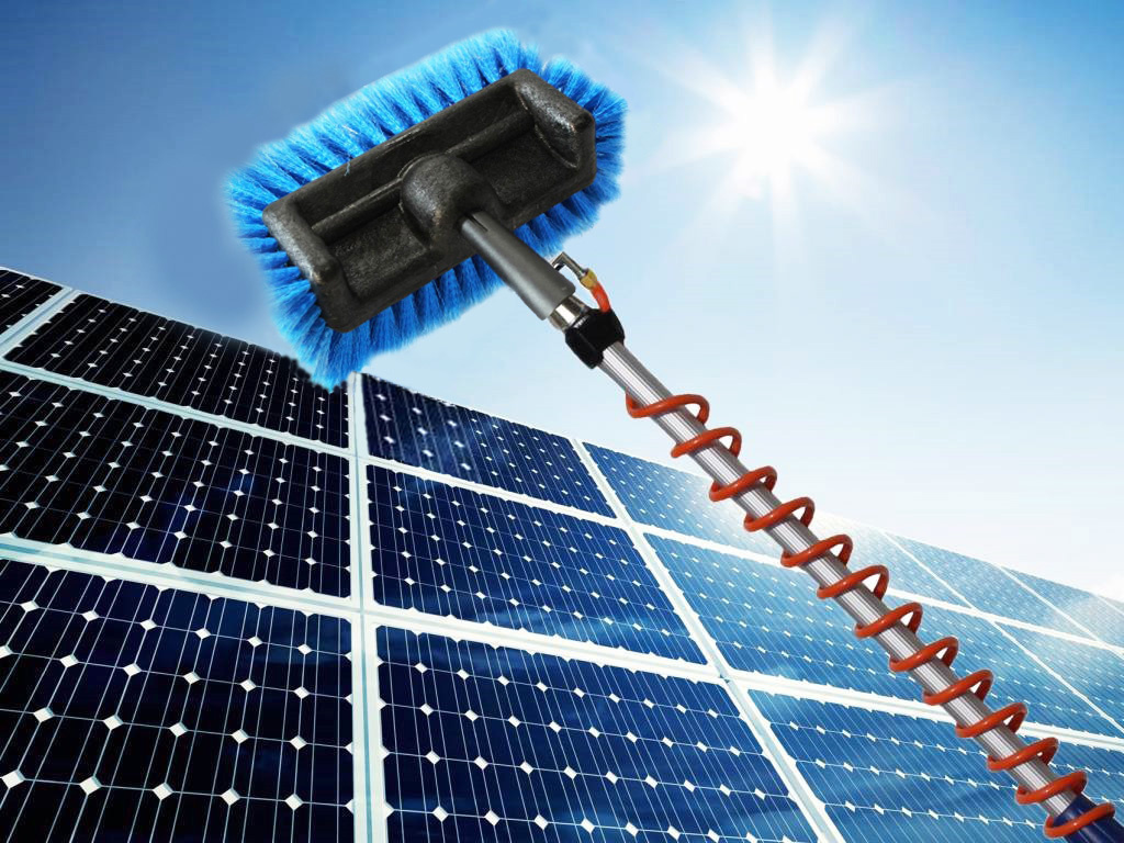 Telescoopsteel tot 8 meter met waterdoorlatende inwasser 40 cm + zachte borstel en extra gratis cleaning soap Telescoopsteel tot 8 meter met waterdoorlatende inwasser 40 cm + zachte borstel en extra gratis cleaning soap