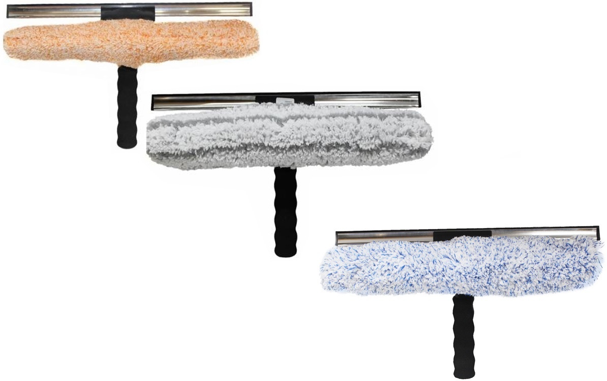 Telescoopsteel + Combi Raamwasser set Inox waterdoorlatend 40 cm.