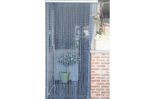 Vliegengordijn PVC "String"  Blauw - Grijs 100 x 220 cm