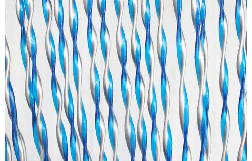 Vliegengordijn PVC "String"  Blauw - Grijs 100 x 220 cm