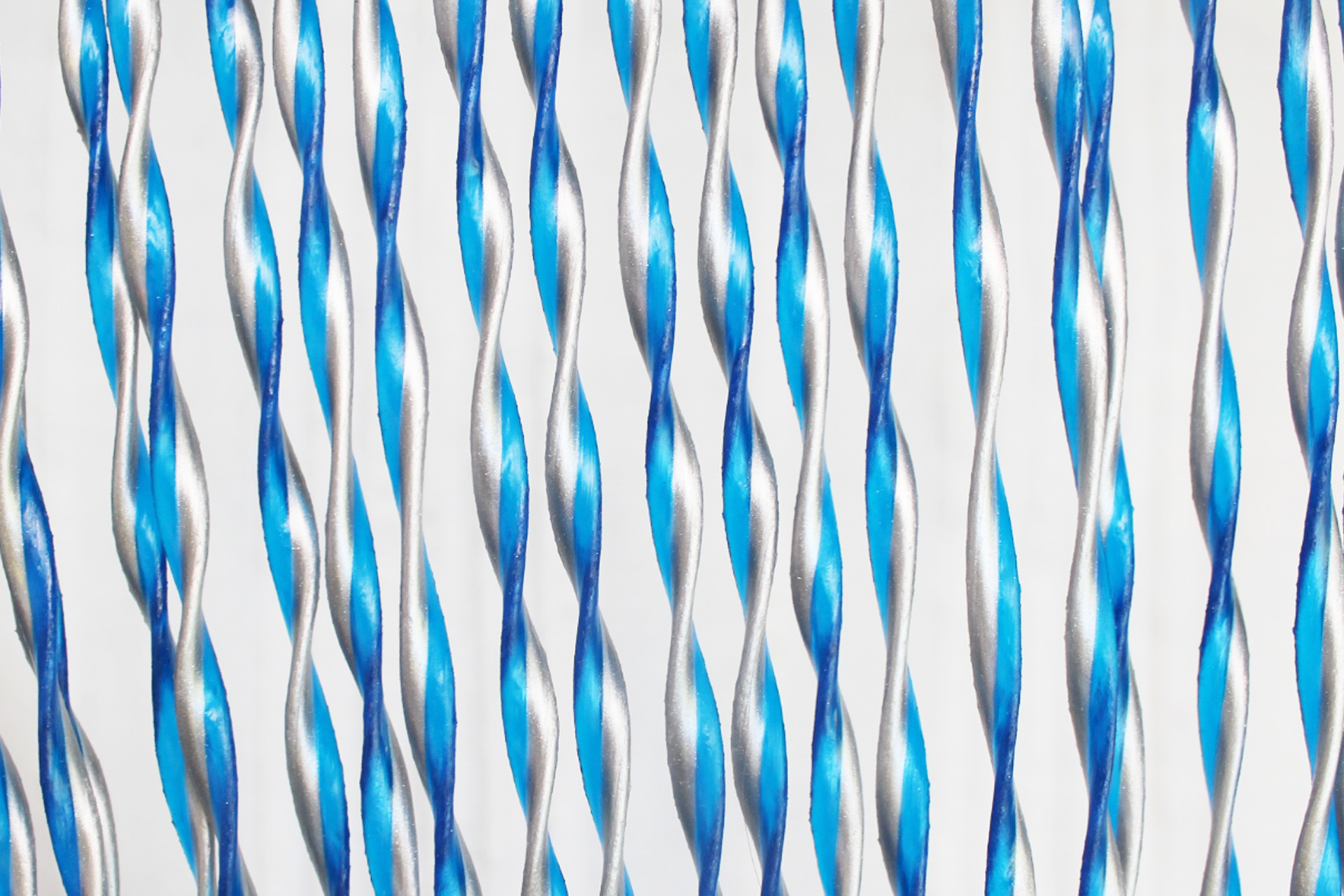 Vliegengordijn PVC "String"  Blauw - Grijs 100 x 220 cm