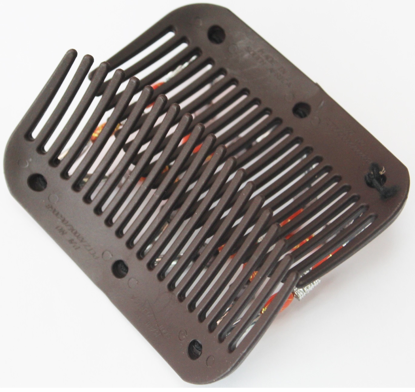 African Butterfly Hair Clips - Bruin / Oranje , Zilver