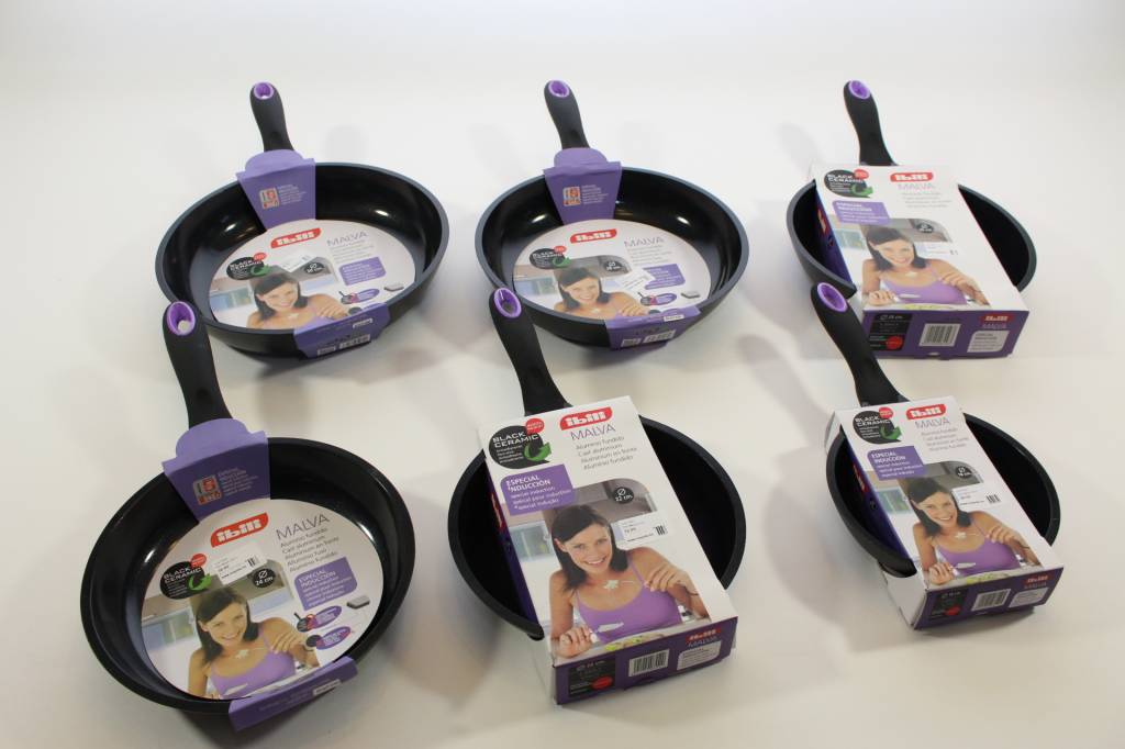 Black Ceramic Pannen Malva Verschillende maten