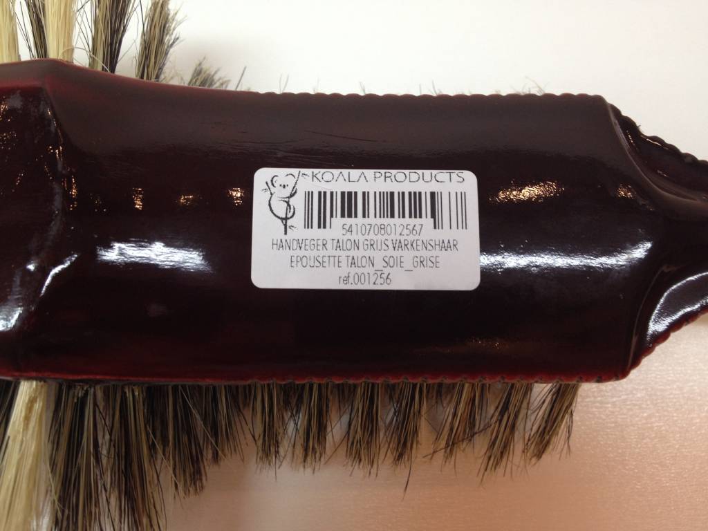 Handveger Talon grijs varkenshaar