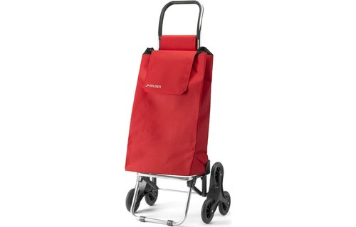 Boodschappentrolley 6 wielen  Rood  "SAQUET LN RD6"