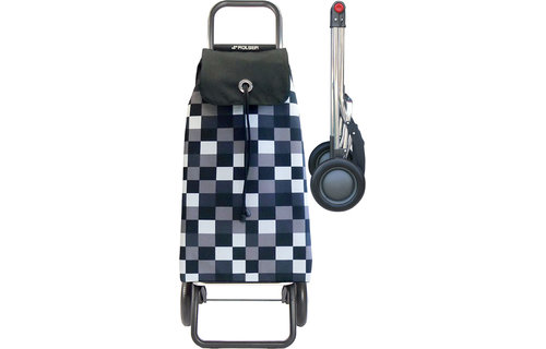 Boodschappentrolley Zwart/Wit  "I-MAX DAMA LOGIC RG"