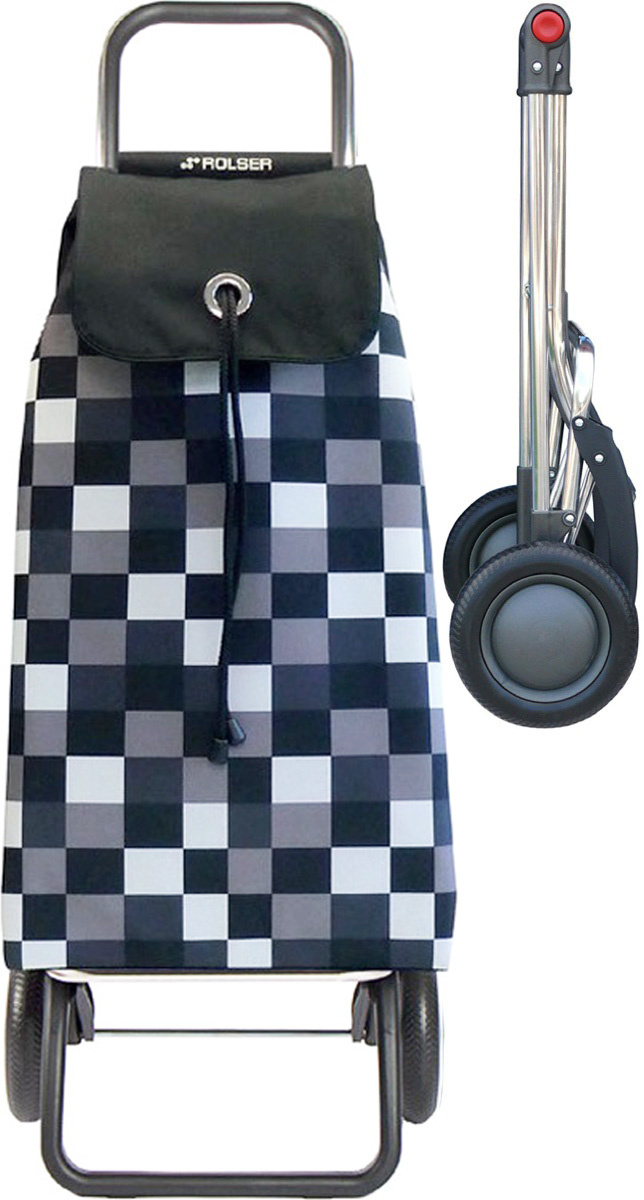 Boodschappentrolley Zwart/Wit  "I-MAX DAMA LOGIC RG"