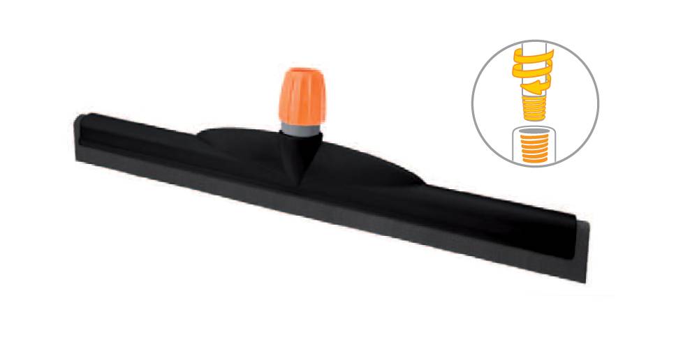 Vloertrekker Professional 55 cm. Zwart