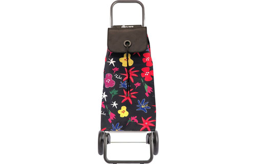 Boodschappentrolley Zwart gebloemd  "I-MAX MF LOGIC RG ARAZZO"