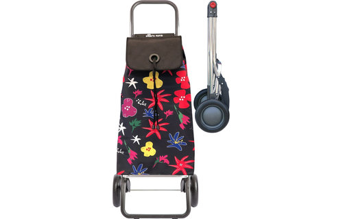 Boodschappentrolley Zwart gebloemd  "I-MAX MF LOGIC RG ARAZZO"