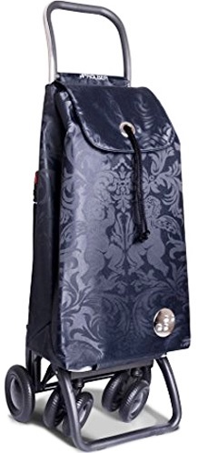 Boodschappentrolley  roterende voorwielen Zwart/Grijs "PACK GLORIA LOGIC TOUR"