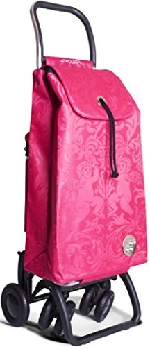 Boodschappentrolley  roterende voorwielen Fuchsia  "PACK GLORIA LOGIC TOUR" Boodschappentrolley  roterende voorwielen Fuchsia  "PACK GLORIA LOGIC TOUR"