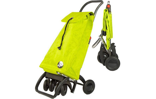 Boodschappentrolley  roterende voorwielen Felgroen  "PACK GLORIA LOGIC TOUR"