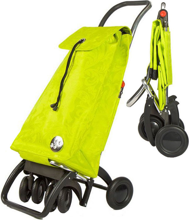 Boodschappentrolley  roterende voorwielen Felgroen  "PACK GLORIA LOGIC TOUR"