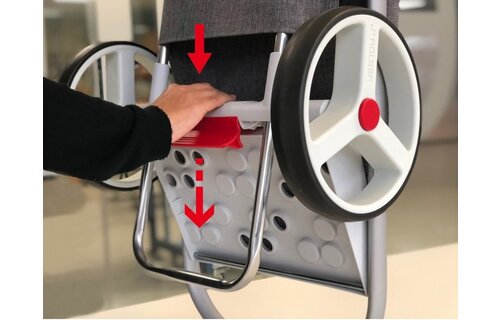 Boodschappentrolley  Grijs  "COM TWEED 8"