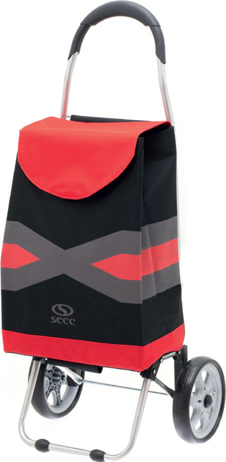 Boodschappenwagen "Geometrix"  Zwart/Rood