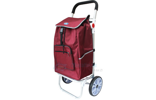 Boodschappentrolley  "Reflektor met verstelbare greep"  Bordeaux