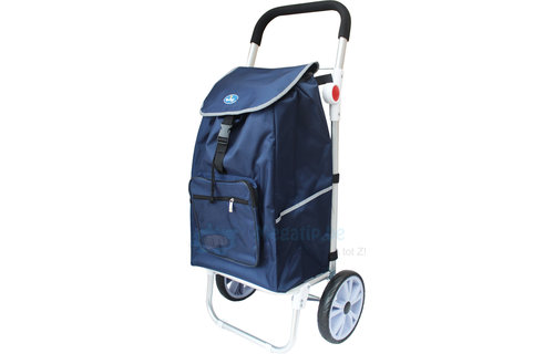 Boodschappentrolley  "Reflektor met verstelbare greep"  Blauw Boodschappentrolley  "Reflektor met verstelbare greep"  Blauw