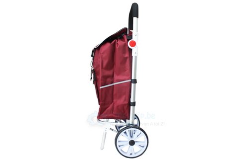 Boodschappentrolley  "Reflektor met verstelbare greep"  Bordeaux