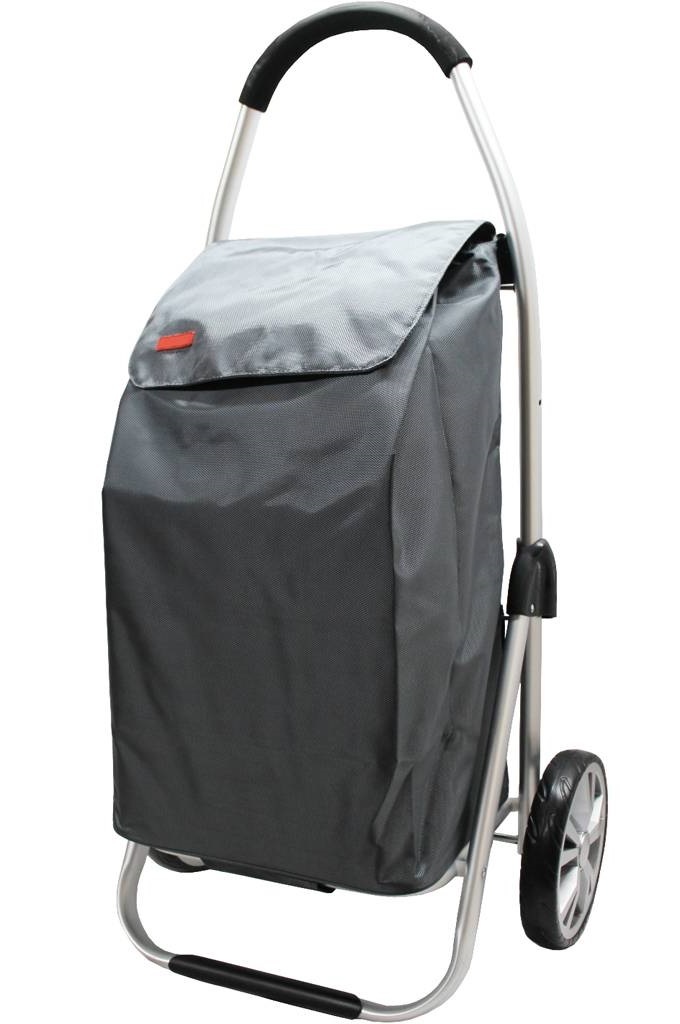 Boodschappentrolley Grey 48 L.Inklapbaar Aluminium Boodschappentrolley Grey 48 L.Inklapbaar Aluminium