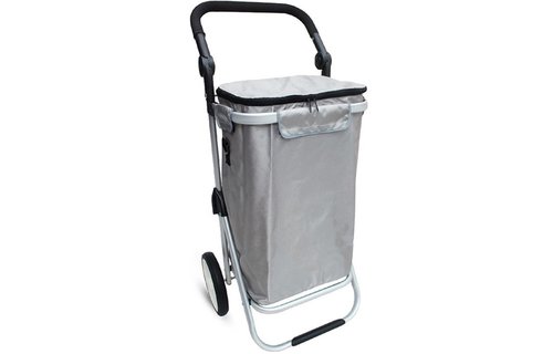 Boodschappentrolley Grijs  "Pull'N & Push - Puller"