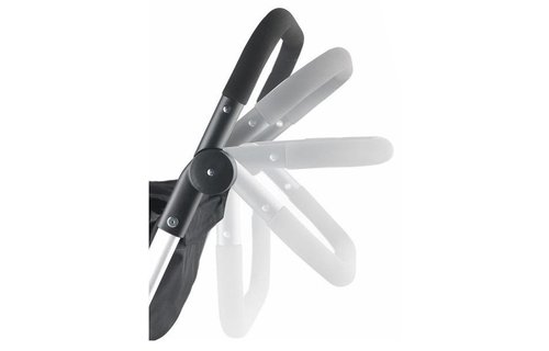 Boodschappentrolley Roterend voorwiel -  Zwart  "PUSH'N  GO"