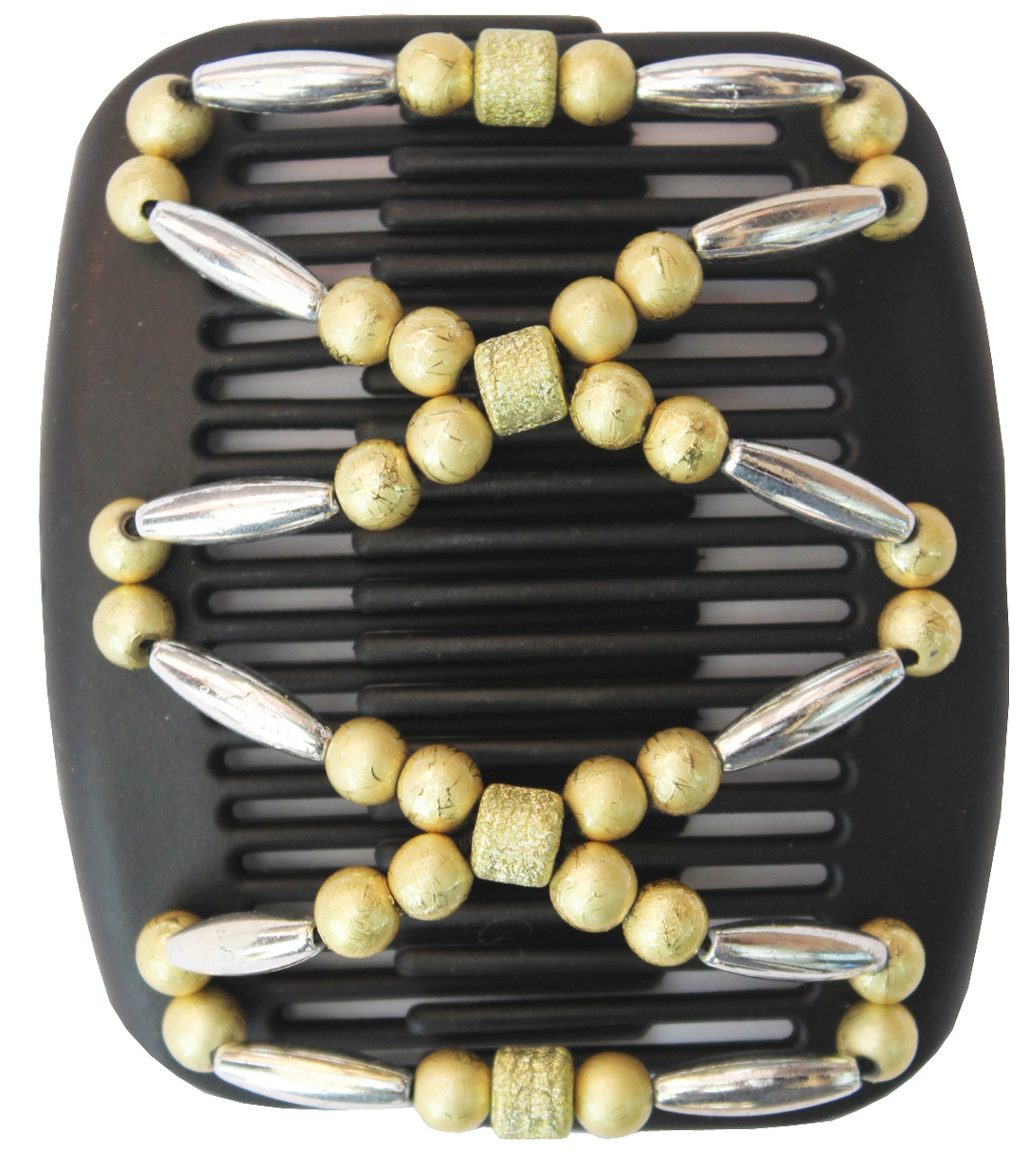 African Butterfly Hair Clips -  Black / Gold-silver