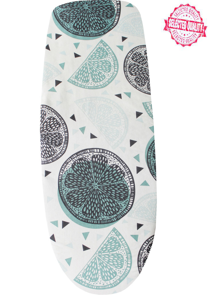 Strijkplankovertrek 140 x 50 cm Beige / groen meloen