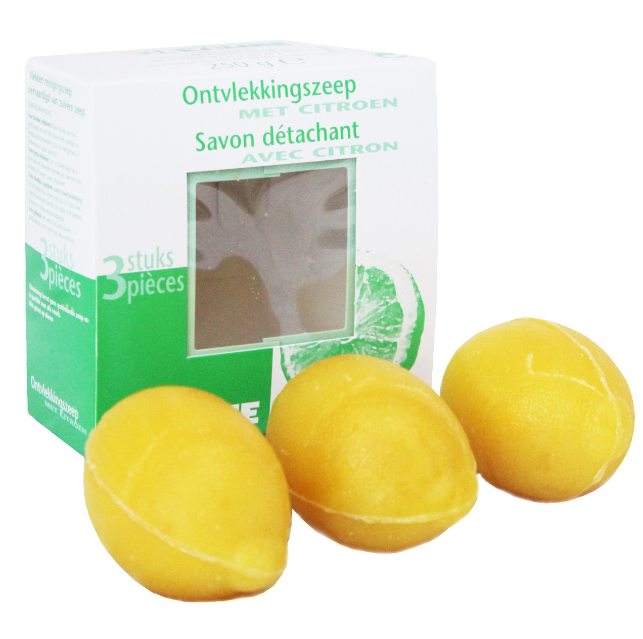 Ontvlekkingszeep met Citroen - 3 stuks  250g