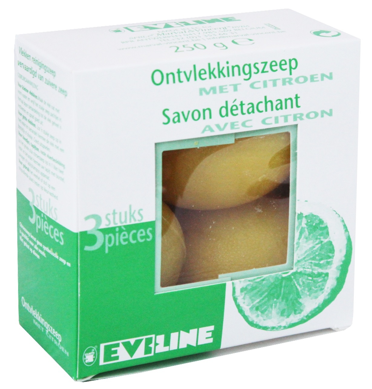 Ontvlekkingszeep met Citroen - 3 stuks  250g