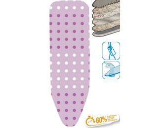 Strijkplankhoes 5 lagen maat C    "Dots pink"