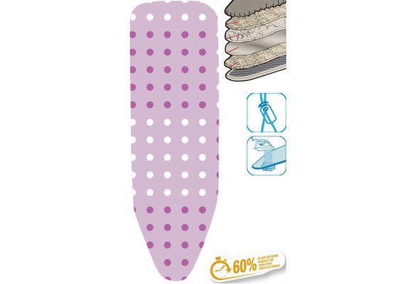 Strijkplankhoes 5 lagen maat C    "Dots pink"