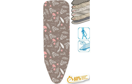 Strijkplankhoes 5 lagen maat C    "Taupe Autumn Leaves" Strijkplankhoes 5 lagen maat C    "Taupe Autumn Leaves"