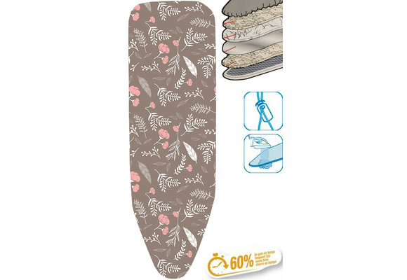 Strijkplankhoes 5 lagen maat C    "Taupe Autumn Leaves"